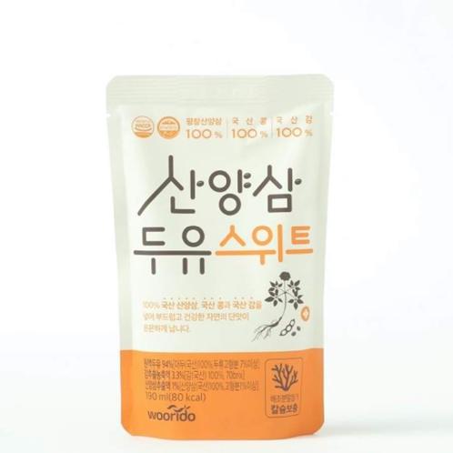 WooriDo Sanyang Ginseng Soy Milk Wild Cultivated Ginseng Extract Soy Milk(Sweet)