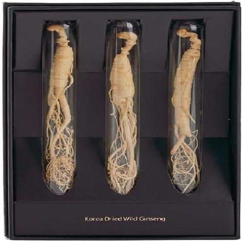 woorido 5 Years Korean Dried Wild Ginseng Root (3 Roots) - Panax Ginseng, Healthy Food, Recovery Fat